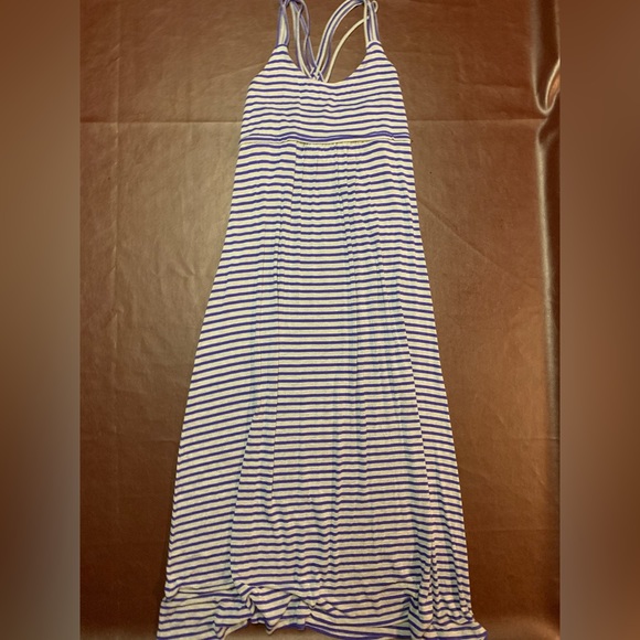 Calvin Klein Striped maxi dress. Size 14